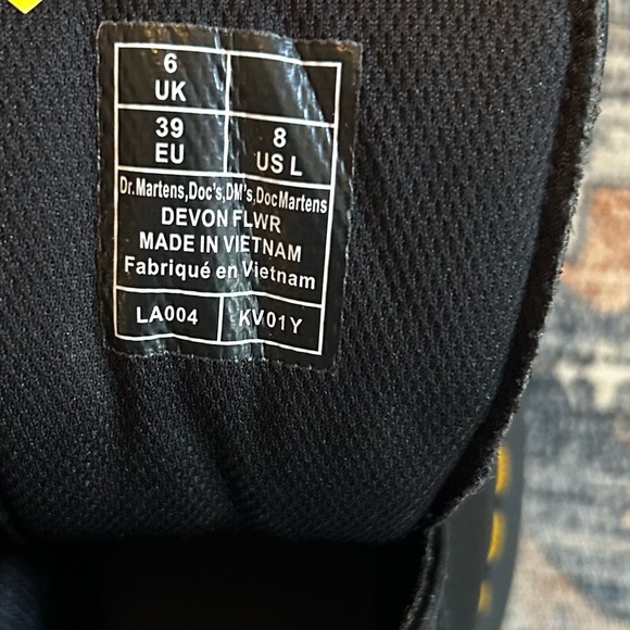 Dr. Martens Devon Flower Buckle Leather Platform Boots - Picture 10 of 10